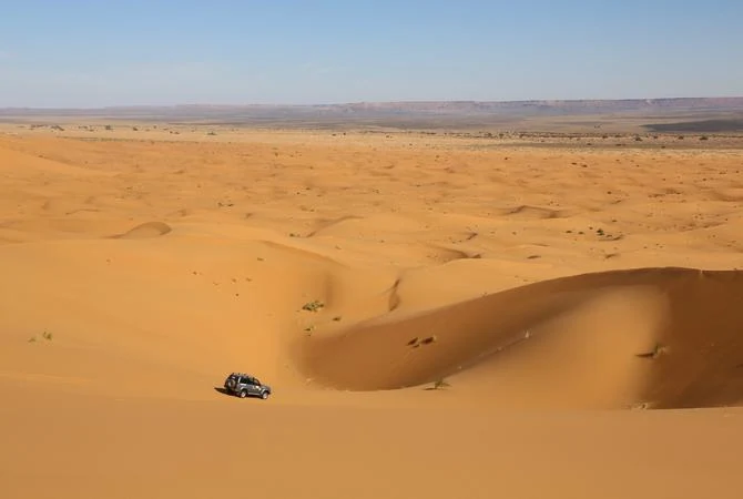 Traversée des dunes