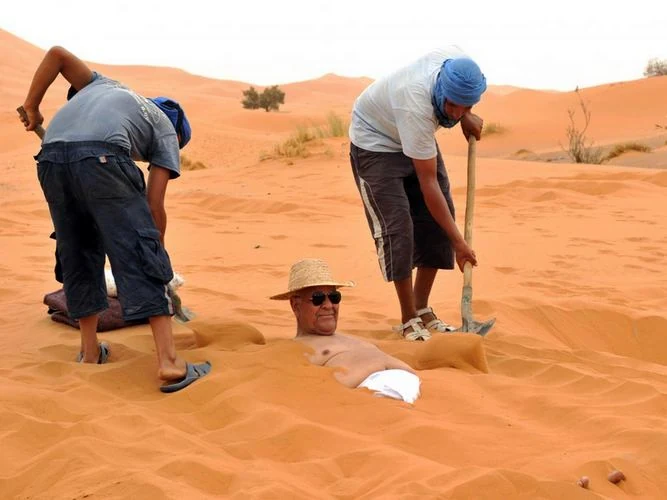 Bains de sable